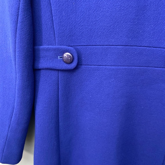 J crew Elegant Blue wool Women's Coat size 4 - Picture 11 of 14